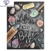 Life is what you bake it (bagerbillede) i diamond paint