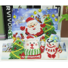 3D julekort med julemand og træ